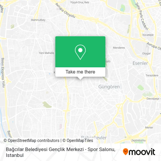 Bağcılar Belediyesi Gençlik Merkezi - Spor Salonu map
