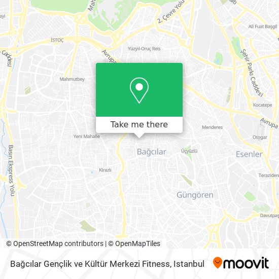 Bağcılar Gençlik ve Kültür Merkezi Fitness map