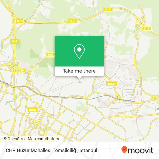 CHP Huzur Mahallesi Temsilciliği map