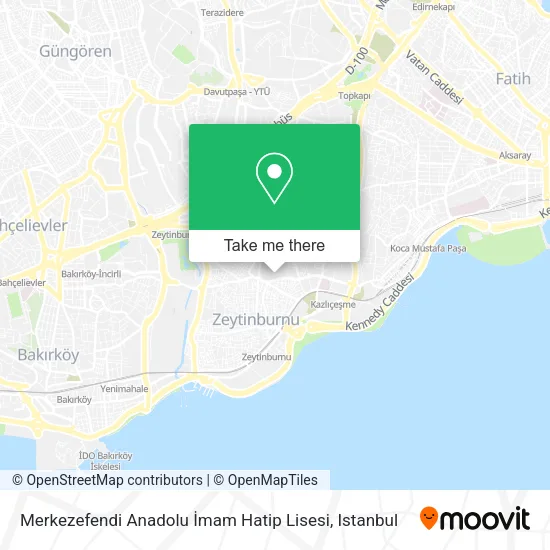 Merkezefendi Anadolu İmam Hatip Lisesi map