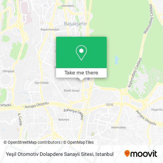 Yeşil Otomotiv Dolapdere Sanayii Sitesi map