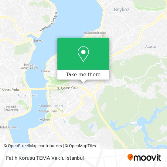 Fatih Korusu TEMA Vakfı map