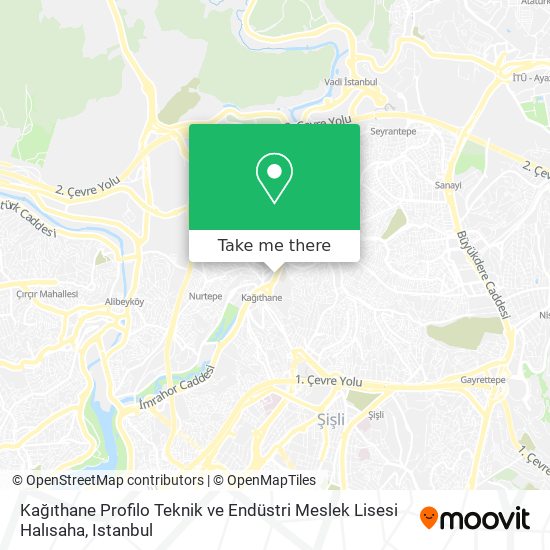 Kağıthane Profilo Teknik ve Endüstri Meslek Lisesi Halısaha map