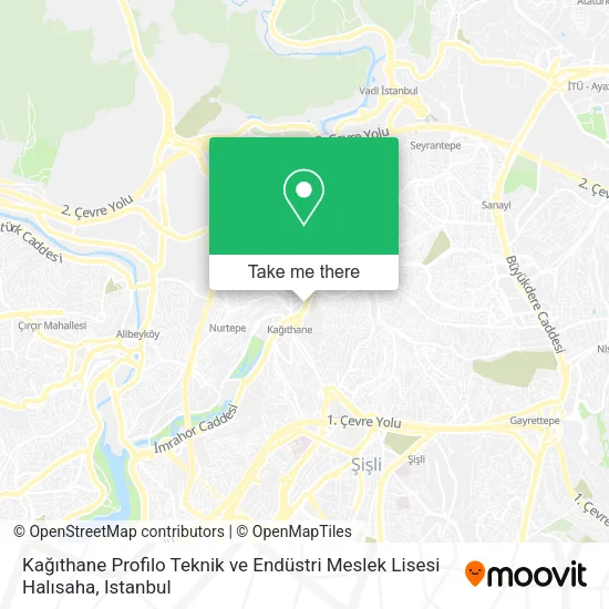 Kağıthane Profilo Teknik ve Endüstri Meslek Lisesi Halısaha map