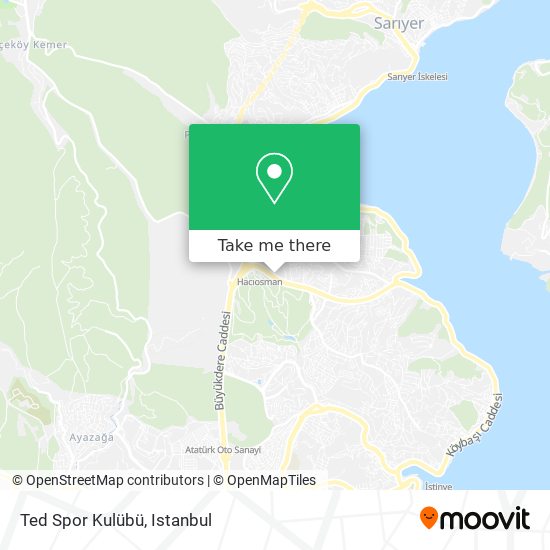 Ted Spor Kulübü map