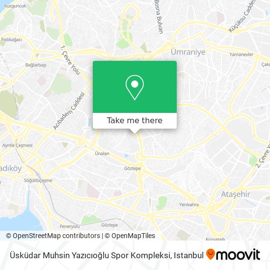 Üsküdar Muhsin Yazıcıoğlu Spor Kompleksi map