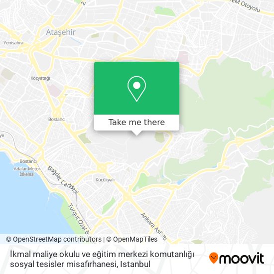İkmal maliye okulu ve eğitim merkezi komutanlığı sosyal tesisler misafirhanesi map