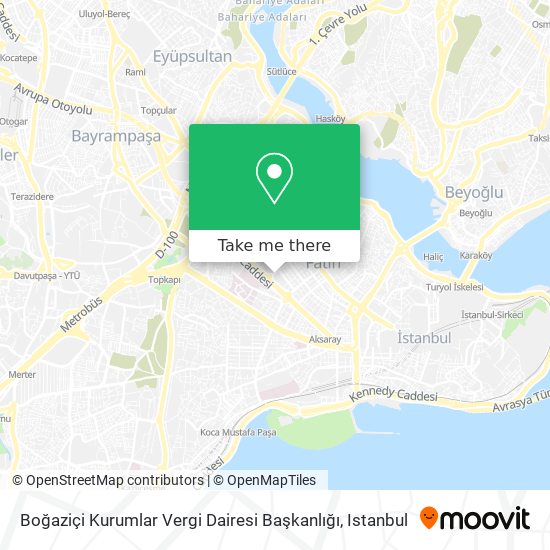 Boğaziçi Kurumlar Vergi Dairesi Başkanlığı map