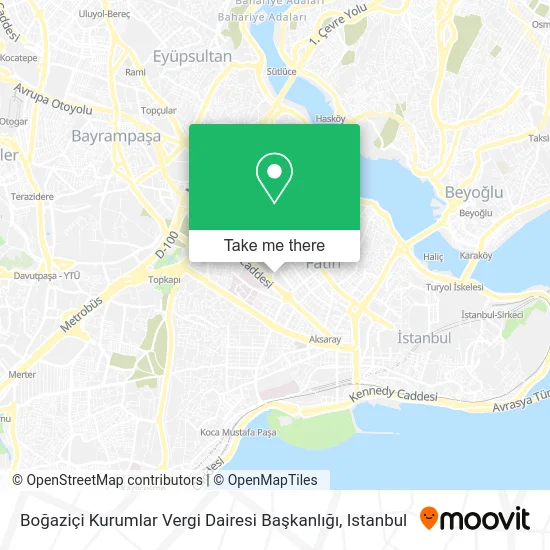 Boğaziçi Kurumlar Vergi Dairesi Başkanlığı map