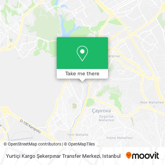 Yurtiçi Kargo Şekerpınar Transfer Merkezi map