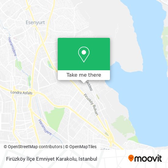 Firüzköy İlçe Emniyet Karakolu map