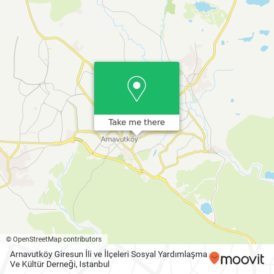 Arnavutköy Giresun İli ve İlçeleri Sosyal Yardımlaşma Ve Kültür Derneği map