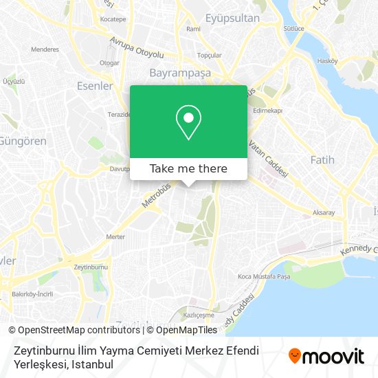 Zeytinburnu İlim Yayma Cemiyeti Merkez Efendi Yerleşkesi map