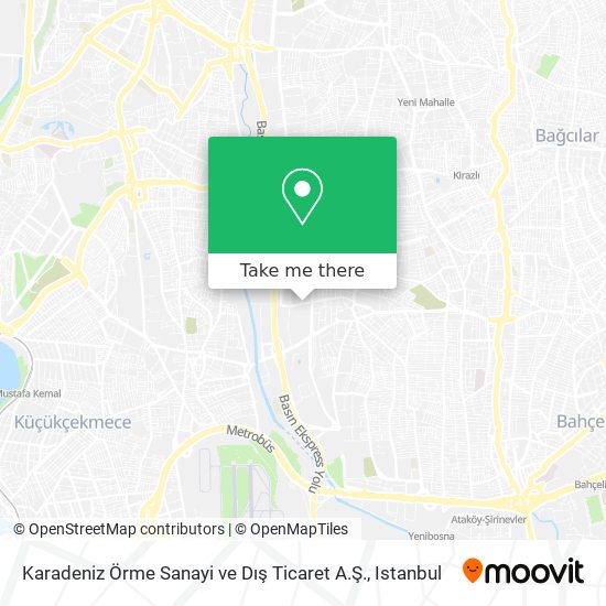 Karadeniz Örme Sanayi ve Dış Ticaret A.Ş. map