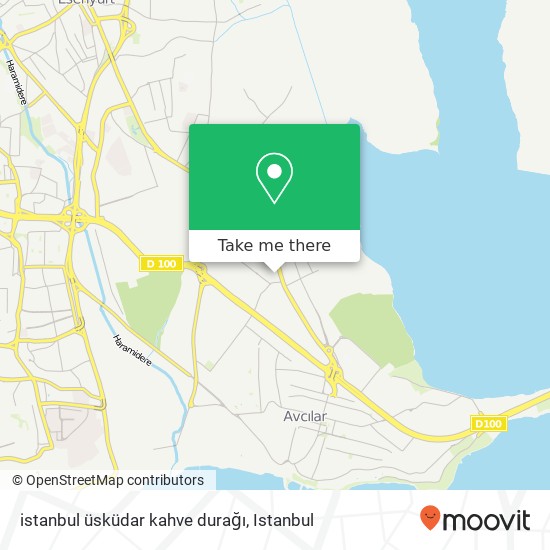 istanbul üsküdar kahve durağı map