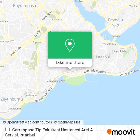 İ.Ü. Cerrahpasa Tip Fakultesi Hastanesi Arel-A Servisi map