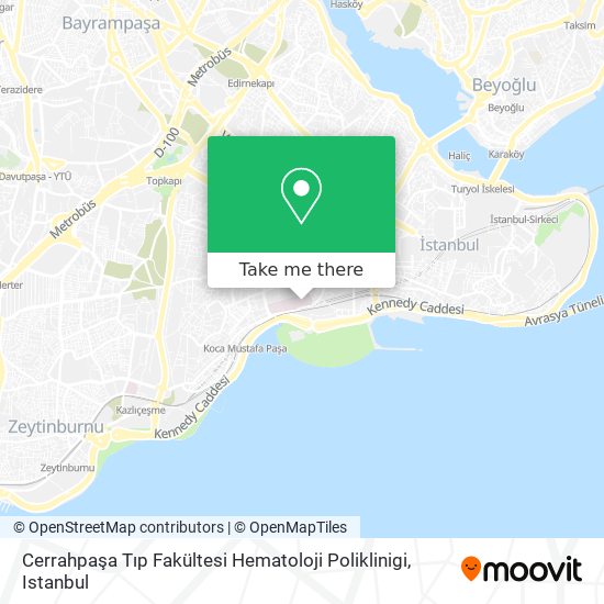Cerrahpaşa Tıp Fakültesi Hematoloji Poliklinigi map