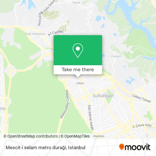 Mescit-i selam metro duraği map