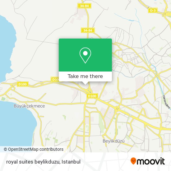 royal suites beylikduzu map