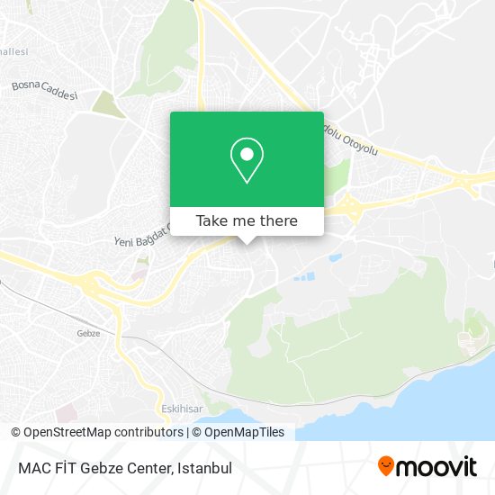 MAC FİT Gebze Center map