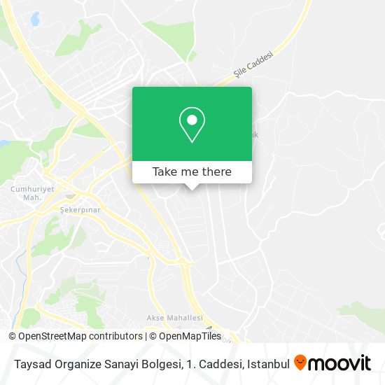 Taysad Organize Sanayi Bolgesi, 1. Caddesi map