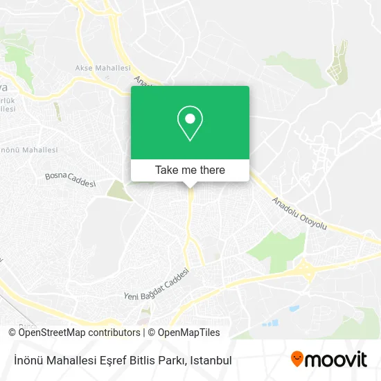 İnönü Mahallesi Eşref Bitlis Parkı map