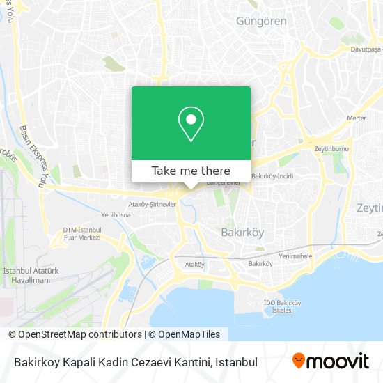 Bakirkoy Kapali Kadin Cezaevi Kantini map