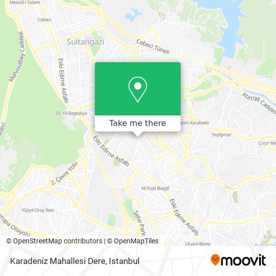 Karadeniz Mahallesi Dere map