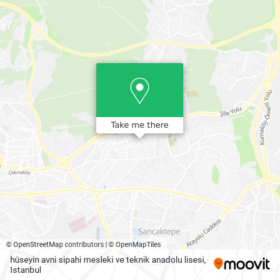 hüseyin avni sipahi mesleki ve teknik anadolu lisesi map