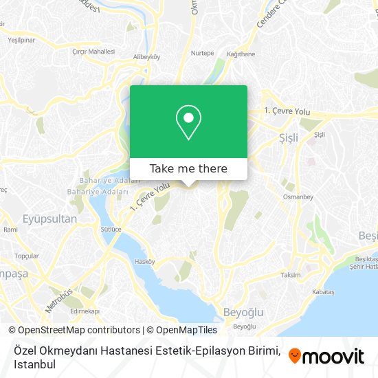 Özel Okmeydanı Hastanesi Estetik-Epilasyon Birimi map