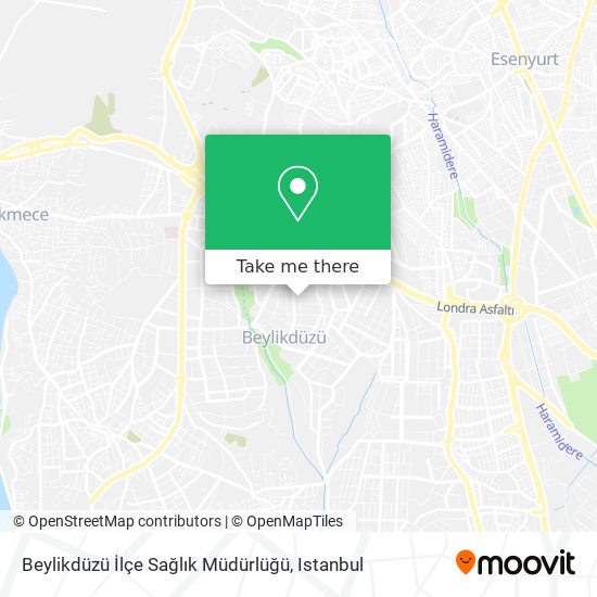 Beylikdüzü İlçe Sağlık Müdürlüğü map