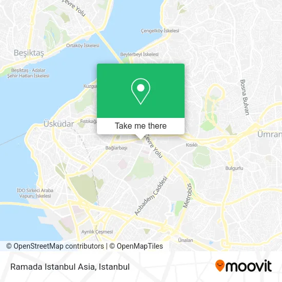 Ramada Istanbul Asia map