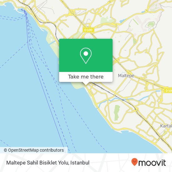 Maltepe Sahil Bisiklet Yolu map