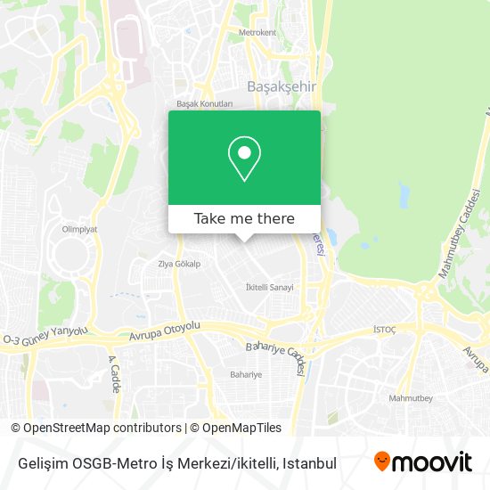 Gelişim OSGB-Metro İş Merkezi / ikitelli map