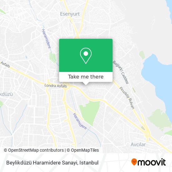 Beylikdüzü Haramidere Sanayi map