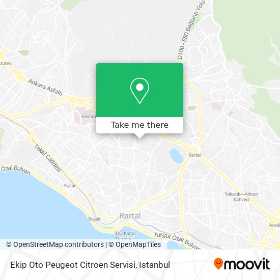 Ekip Oto Peugeot Citroen Servisi map