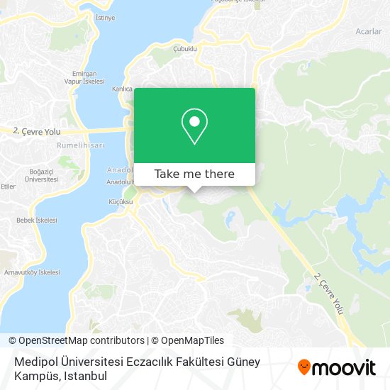 Medipol Üniversitesi Eczacılık Fakültesi Güney Kampüs map