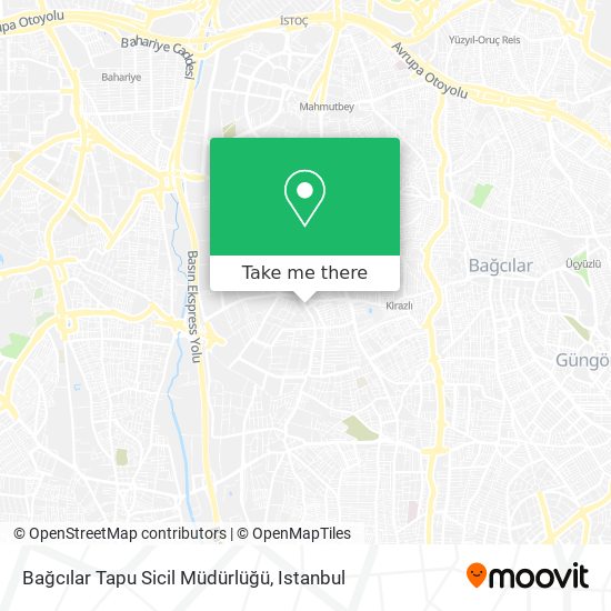 Bağcılar Tapu Sicil Müdürlüğü map