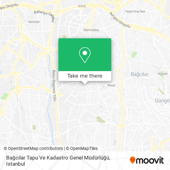Bağcılar Tapu Ve Kadastro Genel Müdürlüğü map