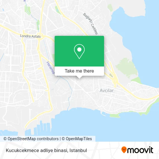 Kucukcekmece adliye binasi map