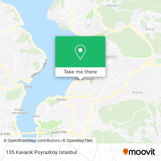 135 Kavacık Poyrazköy map