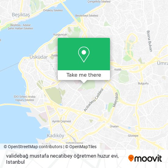 validebağ mustafa necatibey öğretmen huzur evi map