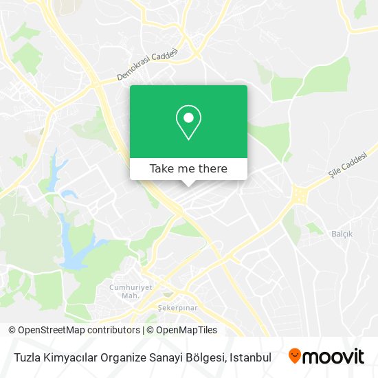 Tuzla Kimyacılar Organize Sanayi Bölgesi map