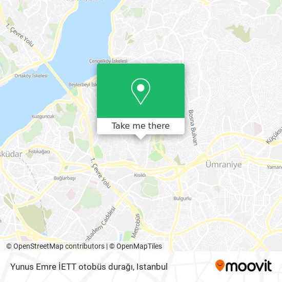 Yunus Emre İETT otobüs durağı map