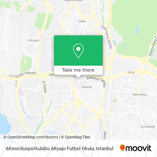 Altınordusporkulübü Altyapı Futbol Okulu map