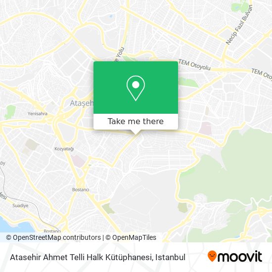 Atasehir Ahmet Telli Halk Kütüphanesi map
