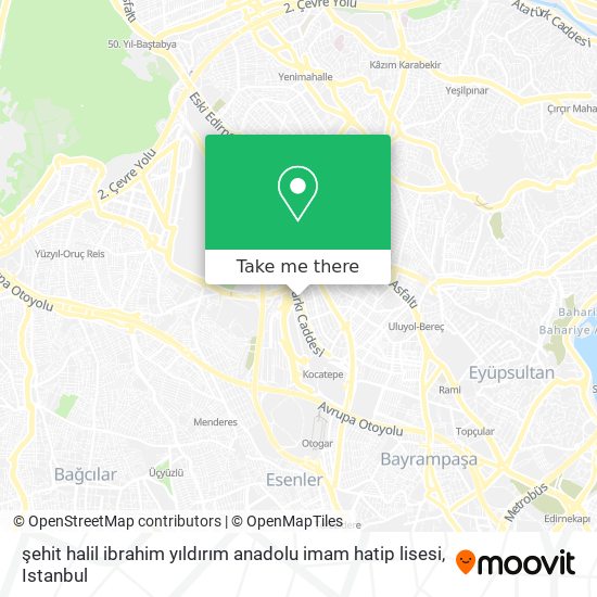 şehit halil ibrahim yıldırım anadolu imam hatip lisesi map