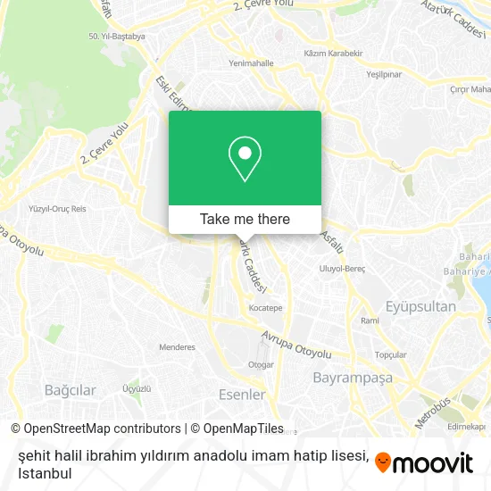şehit halil ibrahim yıldırım anadolu imam hatip lisesi map