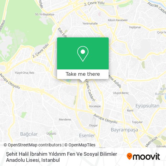 Şehit Halil İbrahim Yıldırım Fen Ve Sosyal Bilimler Anadolu Lisesi map