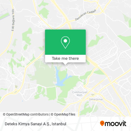 Deteks Kimya Sanayi A.Ş. map